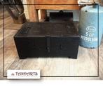 Rustieke houten kist met klepdeksel – 36 cm, Huis en Inrichting, Woonaccessoires | Kisten, Ophalen of Verzenden