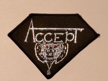 Accept diamond logo vintage metal rock patch embleem beschikbaar voor biedingen