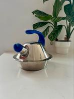 Vintage turtle fluitketel. Ikea. Blauwe retro fluitketel, Ophalen of Verzenden, Gebruikt