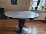 Uittrekbare eettafel - 120-160cm, Huis en Inrichting, Tafels | Eettafels, Ophalen, Kunststof, Rond, Zo goed als nieuw
