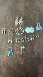 Verschillende oorbelletjes, Overige materialen, Ophalen of Verzenden, Zilver, Hangers