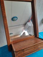 Oisterwijk kammenbakje met spiegel van eiken hout., Huis en Inrichting, Ophalen of Verzenden, Minder dan 45 cm