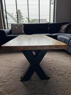 Houten salontafel, Ophalen, 100 tot 150 cm, 50 tot 100 cm, Zo goed als nieuw