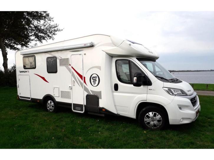 Elnagh Baron 73 2018 met 56.000km, Caravans en Kamperen, Campers, Bedrijf, tot en met 5, Half-integraal, Overige merken, Overige merken