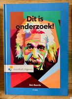 Studieboek Verpleegkunde Dit is onderzoek!, Boeken, Ophalen of Verzenden, Zo goed als nieuw, HBO