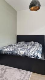 Malm bed 160x200 incl.2 matrassen,  lattenbodems, 4 lades, Huis en Inrichting, Slaapkamer | Bedden, Ophalen, Zwart, Tweepersoons