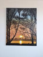 Zonsondergang - Acrylverfschilderij 80x100cm, Ophalen
