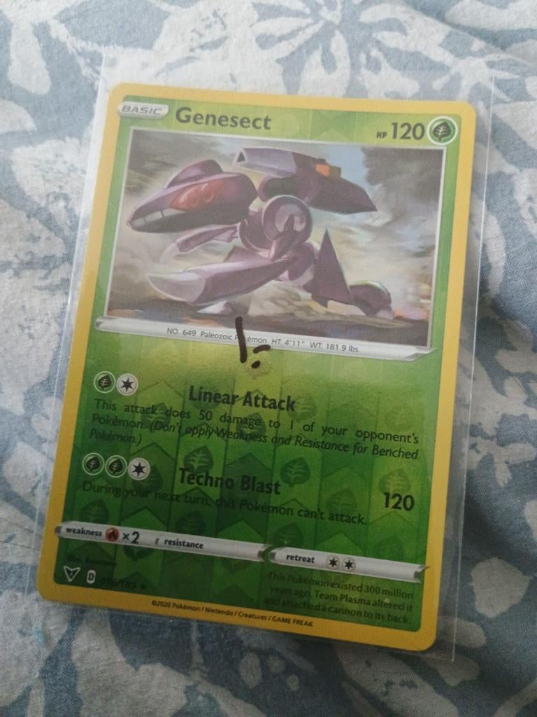 Holo genesect kaart, Ophalen of Verzenden