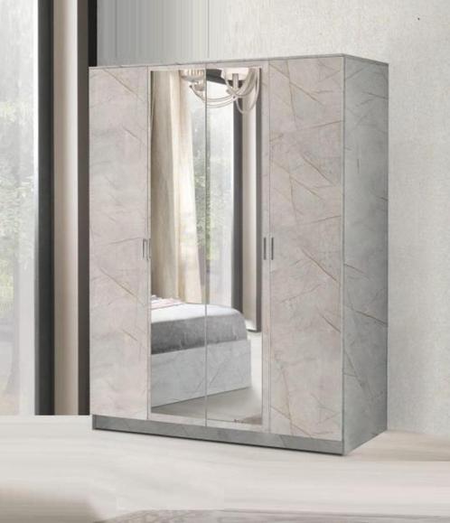 Draaideur linnenkasten Monza flowers hoogglans wit -AANBIEDI, Huis en Inrichting, Kasten | Kledingkasten, Nieuw, 200 cm of meer
