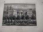 A 111 / Arnhem Paleis van Justitie Staalgravure 1860, Ophalen of Verzenden