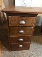 Eiken bureau met lades, Huis en Inrichting, Ophalen, Gebruikt, Bureau