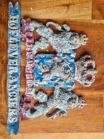 Antiek Gietijzeren 'Je Maintiendrai' Hofleveranciers Plaque, Ophalen of Verzenden