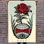 Shepard Fairey (OBEY) - Eyes Open - litho - gesigneerd!, Ophalen of Verzenden