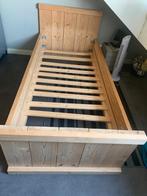 1persoonsbed. Steigerhoutlook, Huis en Inrichting, Slaapkamer | Bedden, Ophalen, Gebruikt, 90 cm, Eenpersoons