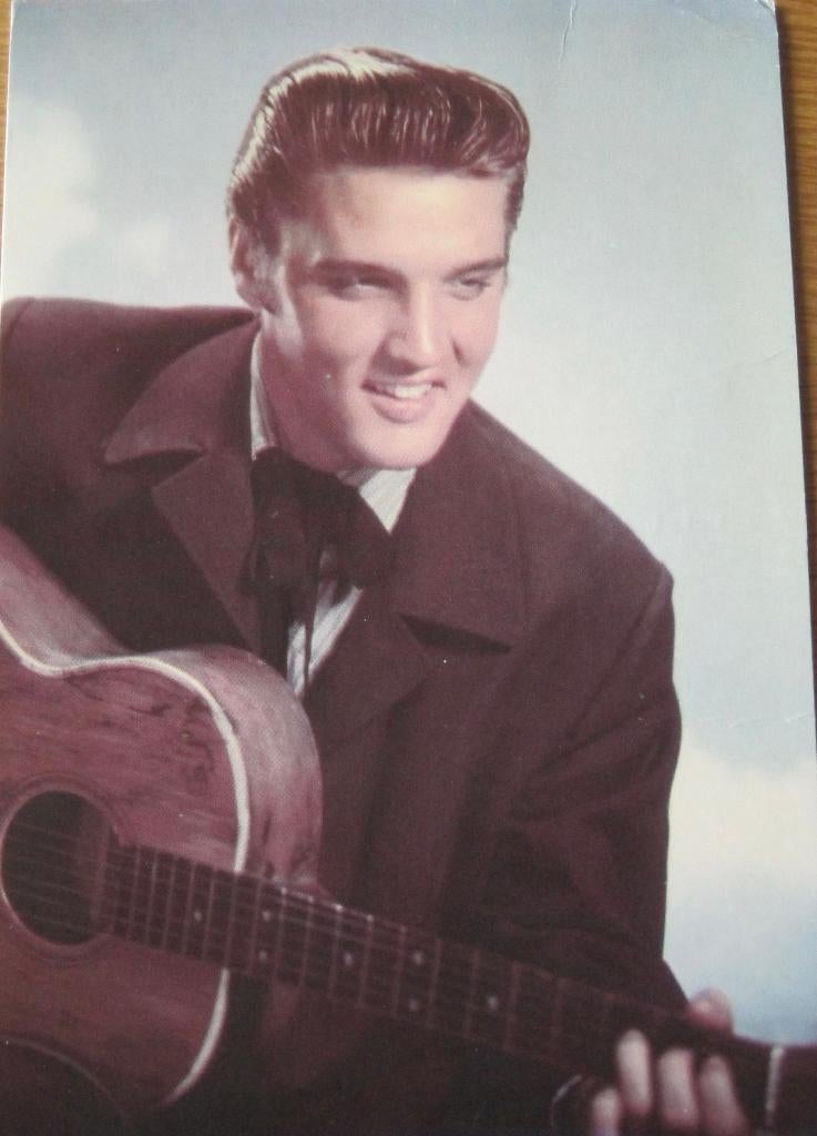 ansichtkaart van Elvis Presley - Love me tender, Verzenden, 1980 tot heden, Gelopen, Sterren en Beroemdheden