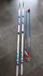 Langlauf ski's met stokken, Sport en Fitness, Skiën en Langlaufen, Ski's, Ophalen, Overige merken, Gebruikt