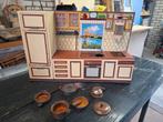 Retro vintage Bauknegt keukentje metaal keuken., Verzamelen, Poppenhuizen en Toebehoren, Ophalen of Verzenden, Zo goed als nieuw