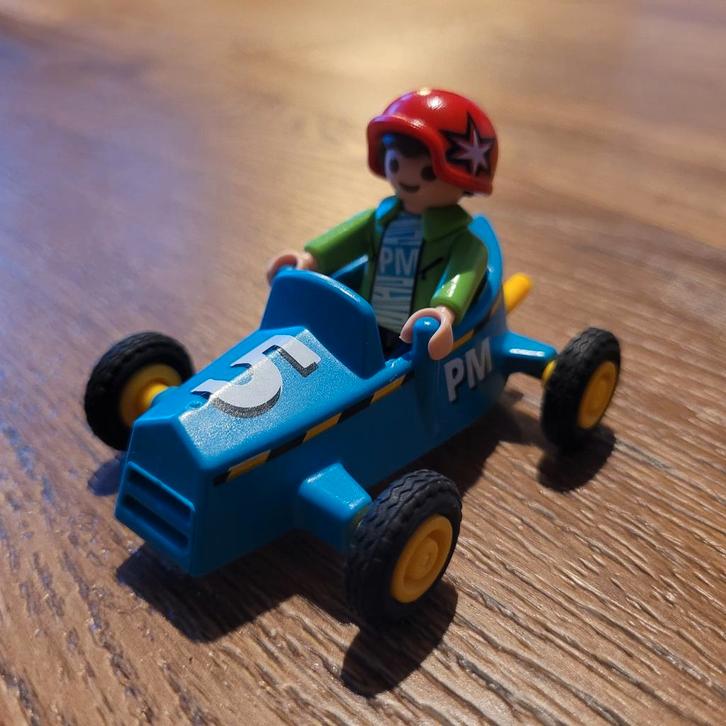 Playmobil set 5382 jongen met kart, Kinderen en Baby's, Speelgoed | Playmobil, Gebruikt, Complete set, Ophalen of Verzenden