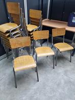 Stapelbare schoolstoelen/kantinestoelen, Ophalen, Gebruikt, Bruin, Vijf, Zes of meer stoelen