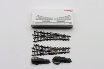 Marklin 2261 K rechte wissels nieuw met elctro aandrijving beschikbaar voor biedingen