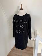 Catwalk Junkie Zwarte Sweatdress Jurk - Maat M, Kleding | Dames, Jurken, Maat 38/40 (M), Zwart, Ophalen of Verzenden, Zo goed als nieuw