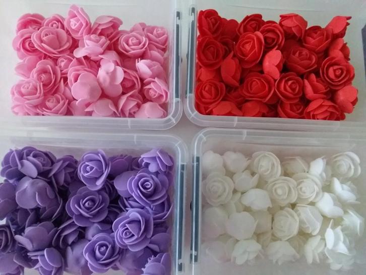 Foam roosjes, Hobby en Vrije tijd, Knutselen, Zo goed als nieuw, Materiaal, Ophalen of Verzenden