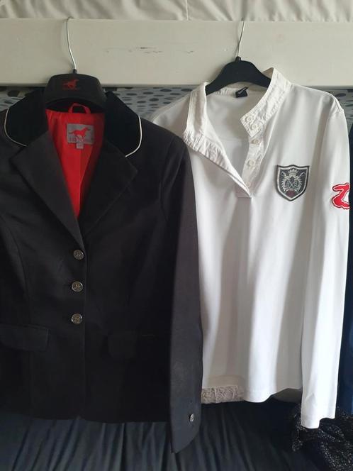 Red Horse wedstrijdoutfit/wedstrijdjasje, maat 164 Incl.hoes, Dieren en Toebehoren, Paardrijkleding, Gebruikt, Dames, Kinderen