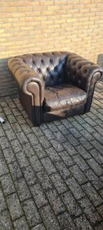 Chesterfield stoel leuk voor in de mancave ., Ophalen, 75 tot 100 cm