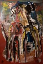 " Herten "     Ger Hermans.Art., Antiek en Kunst, Kunst | Schilderijen | Abstract, Ophalen