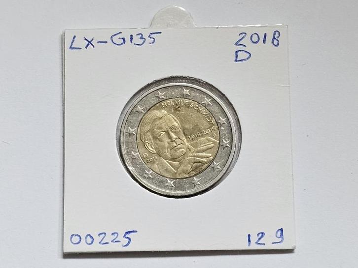 2-euromunt Duitsland (D) A 2018 Herdenking LX-G135, Postzegels en Munten, Munten | Europa | Euromunten, Losse munt, 2 euro, Duitsland