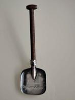 Zilverkleurige miniatuur pioniersschop/suikerschep, 11 cm, Antiek en Kunst, Ophalen of Verzenden