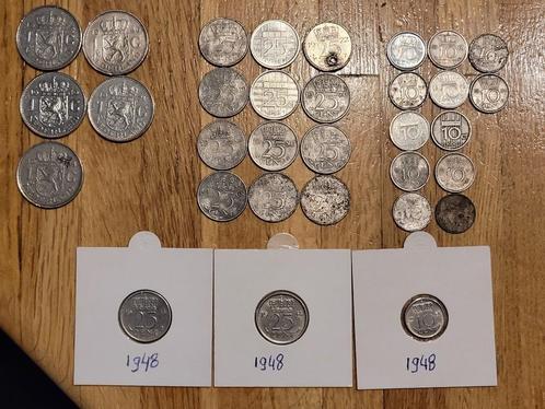 5 Guldens, 14 kwartjes en 13 dubbeltjes (nikkel)., Postzegels en Munten, Munten | Nederland, Overige waardes, Koningin Juliana