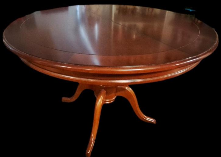 Eetkamertafel kersenkleur model Pikeur.115/155, Huis en Inrichting, Tafels | Eettafels, Zo goed als nieuw, 100 tot 150 cm, 150 tot 200 cm