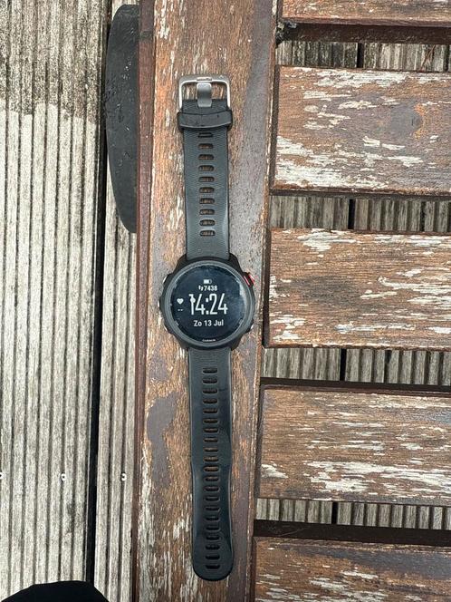 Garmin forerunner 245 - music, Sieraden, Tassen en Uiterlijk, Smartwatches, Gebruikt, Android, Zwart, Afstand, Waterdicht, Ophalen of Verzenden