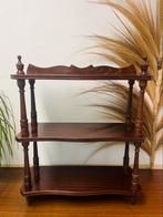 Mooi vintage kastje houten kast met drie planken staand of, Ophalen of Verzenden, Gebruikt