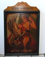 Sphinx & Oedipus (Myth and Legend) Schilderij op houten bord, Ophalen of Verzenden, Zo goed als nieuw