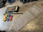 Reebok step met bodypump set en aerobic matje, Mat, Gebruikt, Bodypump set, Ophalen of Verzenden