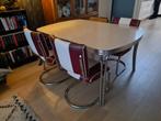 Mooie Bel Air retro eethoek, Huis en Inrichting, Ophalen, Zo goed als nieuw, Rechthoekig, 50 tot 100 cm