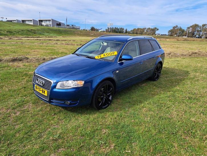 Audi A4 2.0 96KW Avant AUT 2005 Blauw, Auto's, Audi, Bedrijf, A4, ABS, Airbags, Airconditioning, Alarm, Bluetooth, Centrale vergrendeling