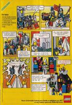 retro reclame 1986 Lego Miniland riddertijd ridders & heks, Overige typen, Ophalen of Verzenden