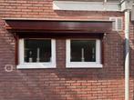 Electrische hardhouten rolluiken, Doe-het-zelf en Verbouw, Rolluiken, Ophalen, Gebruikt, Bruin, Elektrische bediening