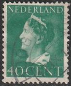 Nederland 1940 343 Wilhelmina 40c, Gest, Postzegels en Munten, Postzegels | Nederland, Ophalen of Verzenden, T/m 1940, Gestempeld