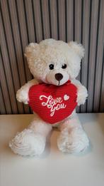 Knuffelbeer met hart, Ophalen of Verzenden, Zo goed als nieuw, Beer