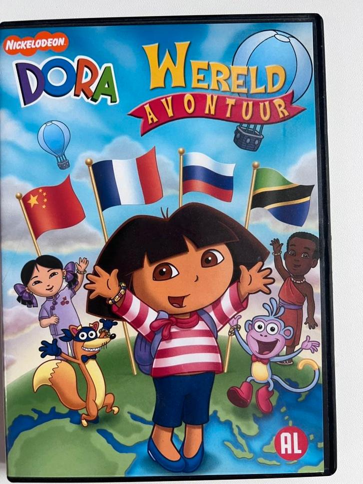 Dora The Explorer - Wereldavontuur Dvd/ Actie 5=4, Cd's en Dvd's, Dvd's | Kinderen en Jeugd, Zo goed als nieuw, Alle leeftijden