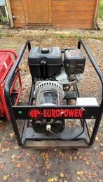 Europower Generator - Gebruikt, Doe-het-zelf en Verbouw, Aggregaten, Gebruikt, Benzine, Ophalen of Verzenden, Geluidgedempt