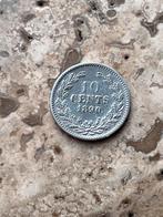 10 cent 1890 Willem III, mooie kwaliteit, Postzegels en Munten, Munten | Nederland, Koning Willem III, Zilver, Ophalen of Verzenden