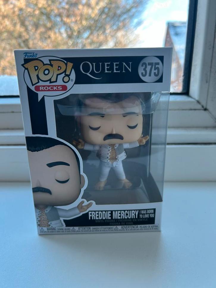 Freddie Mercury Funko Pop! #375 - Queen Rocks, Kinderen en Baby's, Speelgoed | Actiefiguren, Zo goed als nieuw, Ophalen of Verzenden