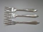 3 verzilverde gebaksvorkjes antiek [10], Ophalen of Verzenden