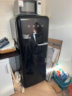 Smeg FAB28LNE1  Retro koelkast Zwart - goed werkend, Ophalen, Gebruikt, 200 liter of meer, 140 tot 160 cm