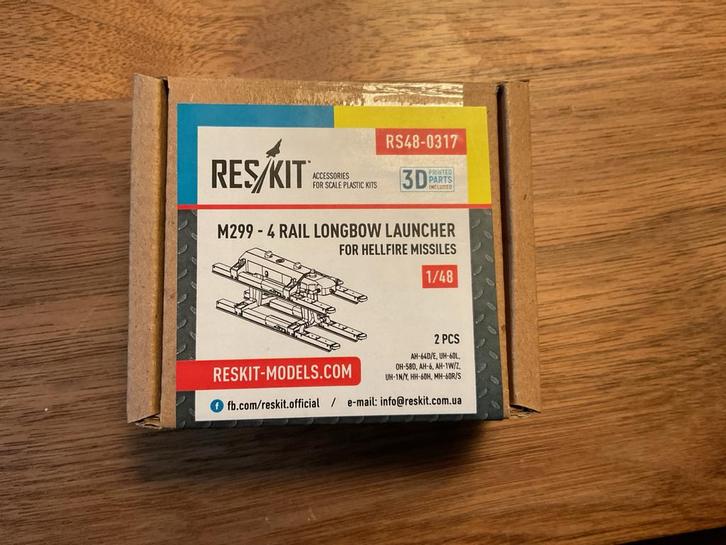 ResKit M299 Longbow Launcher 1/48 set van 2, Hobby en Vrije tijd, Modelbouw | Auto's en Voertuigen, Nieuw, Overige typen, 1:32 tot 1:50